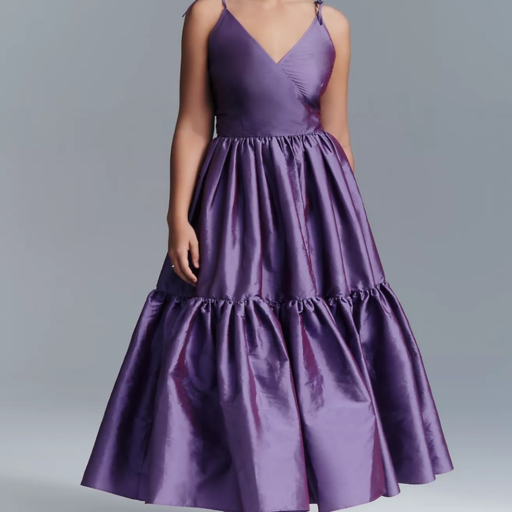 COPY - Anthropologie Bloni Tiered Shine Dress